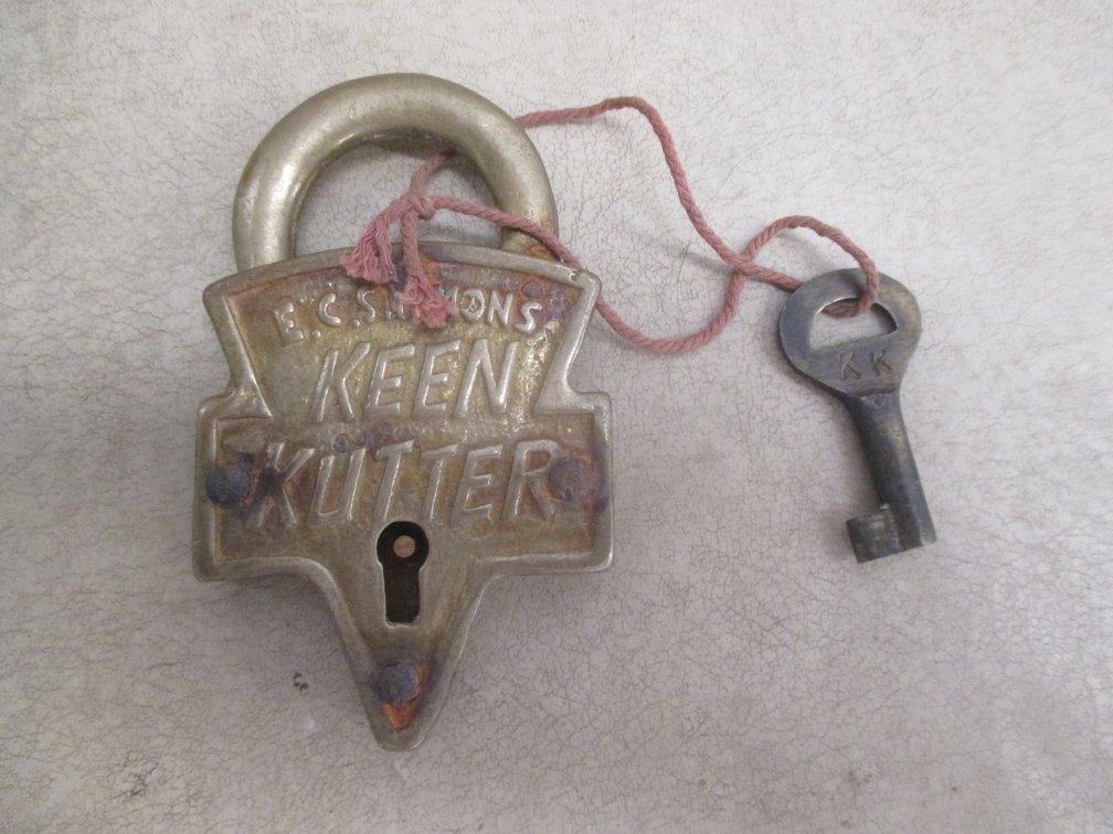 E.C. Keen Kutter brass lock