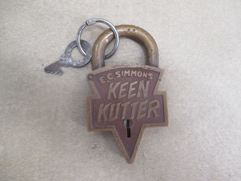 E.C. Keen Kutter brass lock