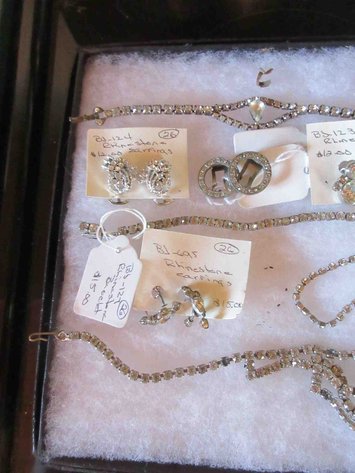 Image for Group of vintage rhinestone jewelry