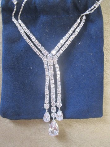 Image for Bradford Exchange rhinestone necklace