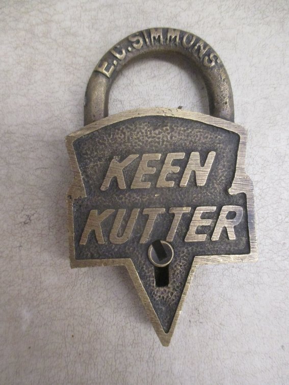 E.C. Keen Kutter Santa Fe brass lock