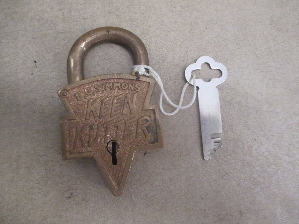 E.C. Keen Kutter brass lock