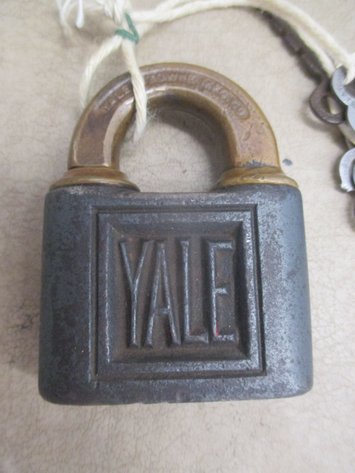 Image for Yale cast iron and brass lock