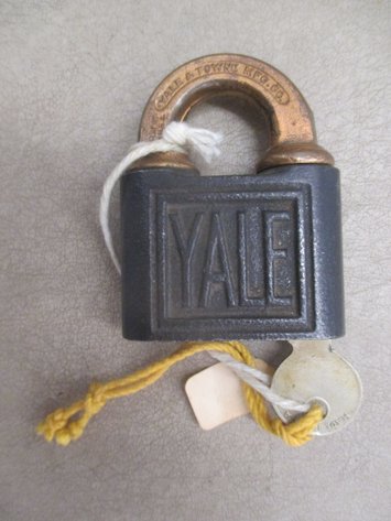 Image for Yale cast iron and brass lock