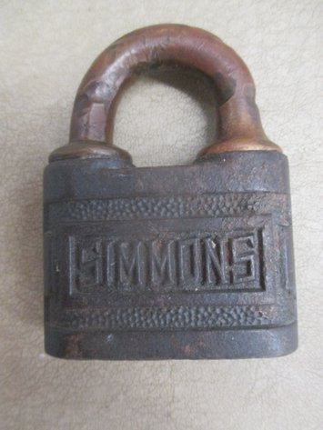 Image for Simmons cast iron and brass lock
