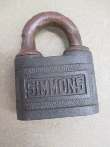 Image for Simmons cast iron and brass lock