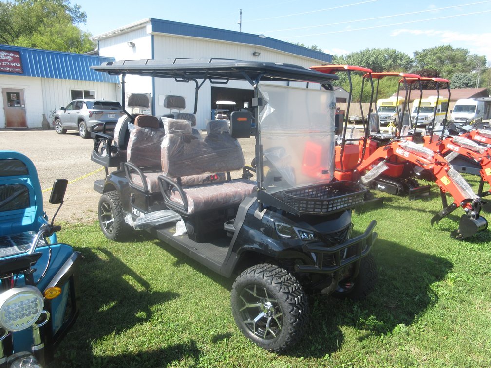 2026 SDLANCH SDLG100 Utility electric golf cart, black with tan seats