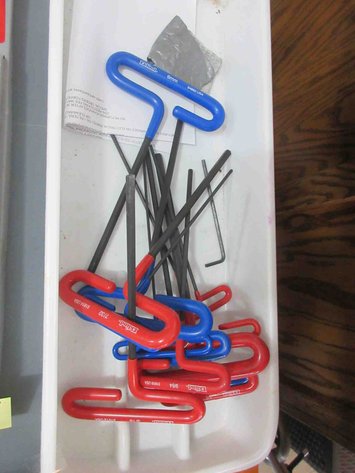 Image for Set of Eklind T-handle hex drivers