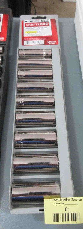 Craftsman 9-piece 3/8" drive metric deep well socket set
