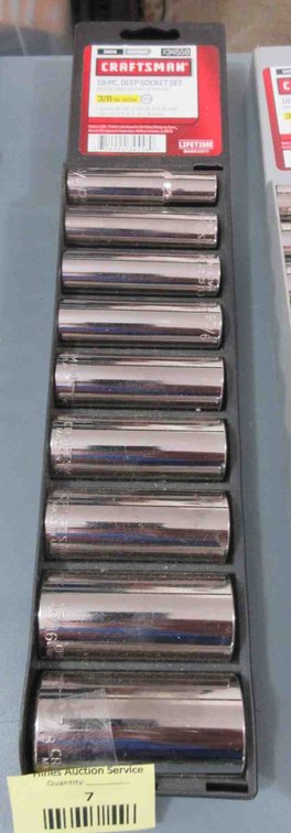 Craftsman 9-piece 3/8" drive SAE deep well socket set