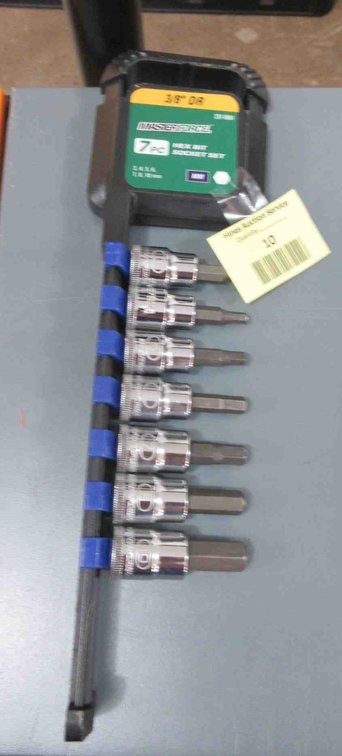 Master Force 7-piece 3/8" drive hex bit set