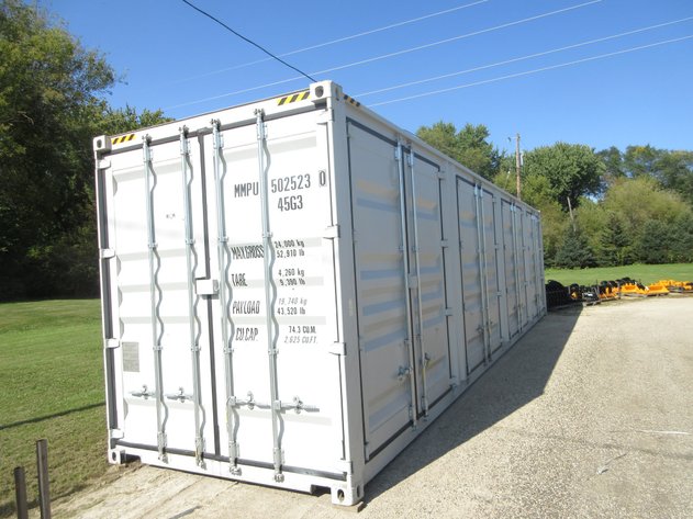 Storage Containers, Mini Excavators and Attachments (mint green tag)