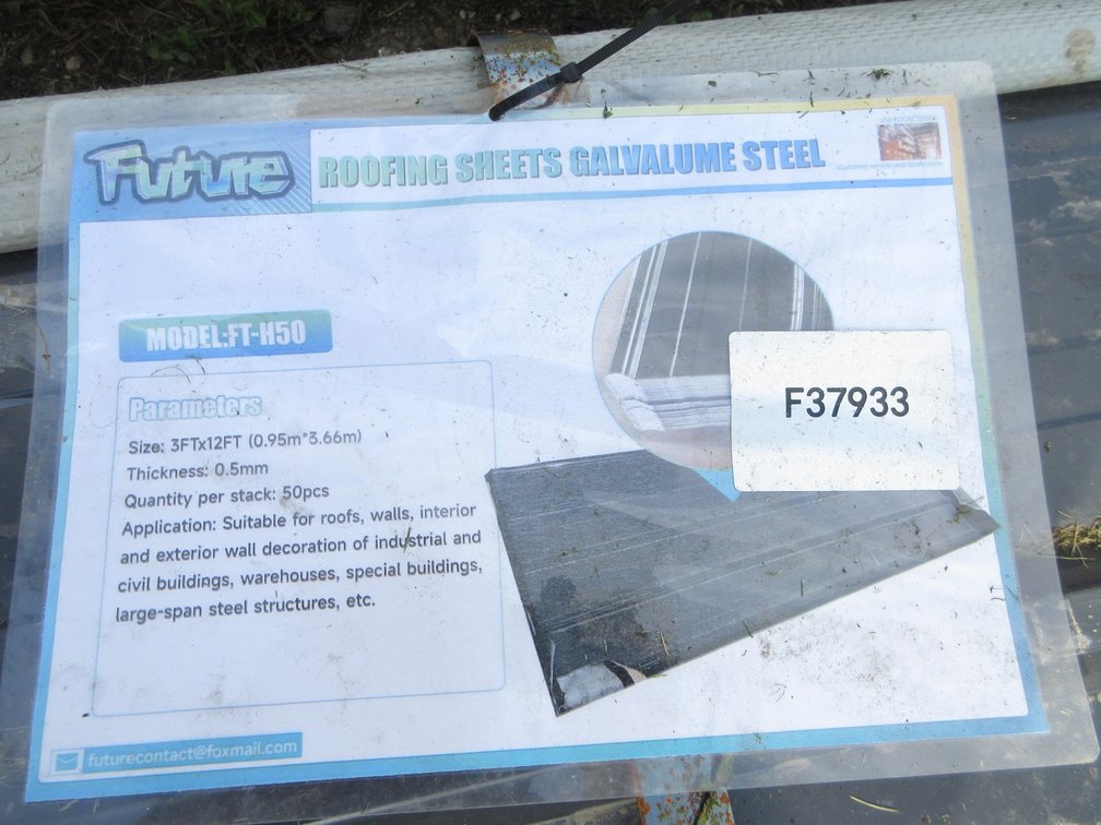 2026 Future (50) pc galvanized steel siding roofing, black