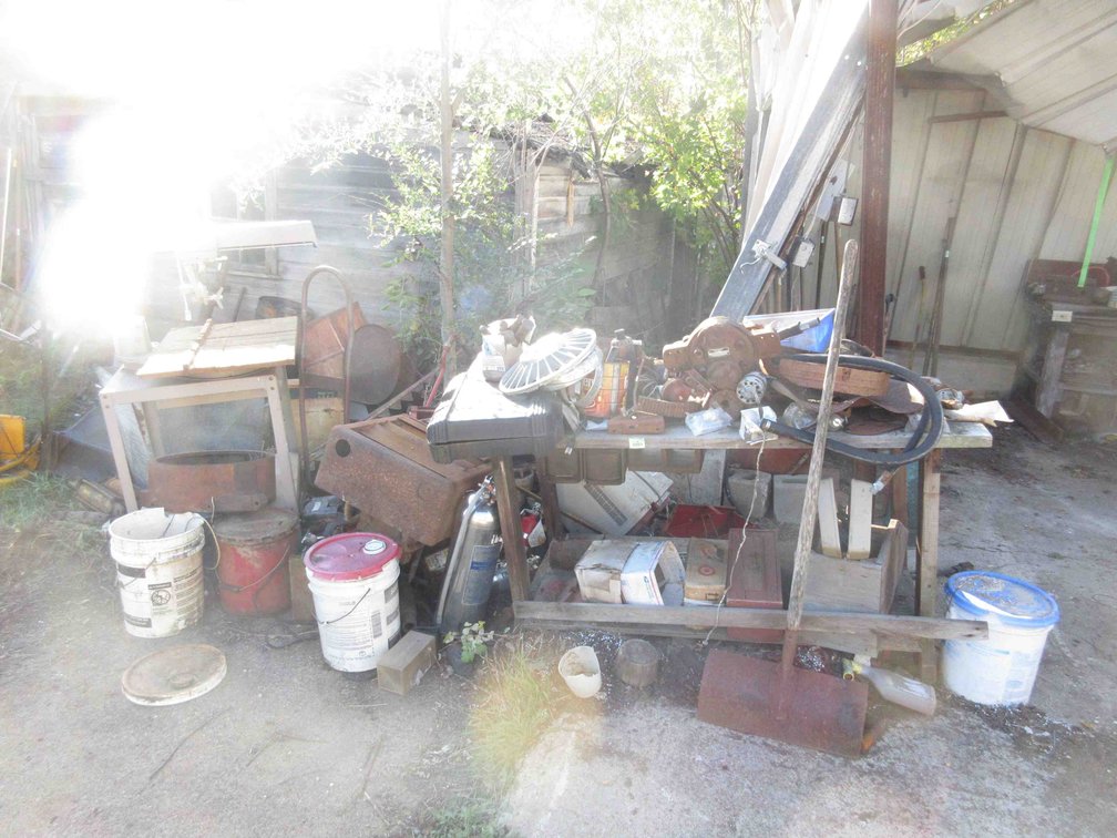 Scrap iron pile