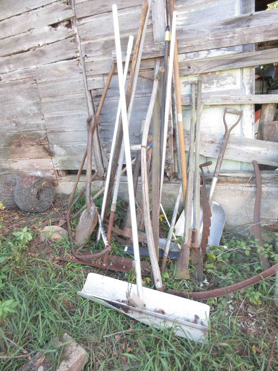 Group of yard tools