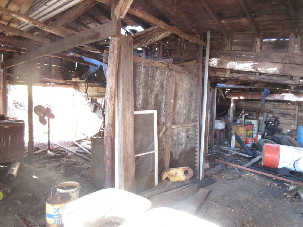 Remaining contents of shed