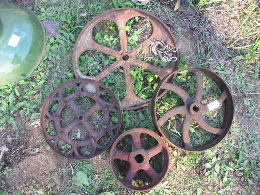 Group of steel wheels