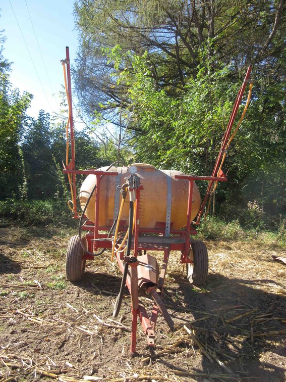 International Harvester 300-gallon sprayer