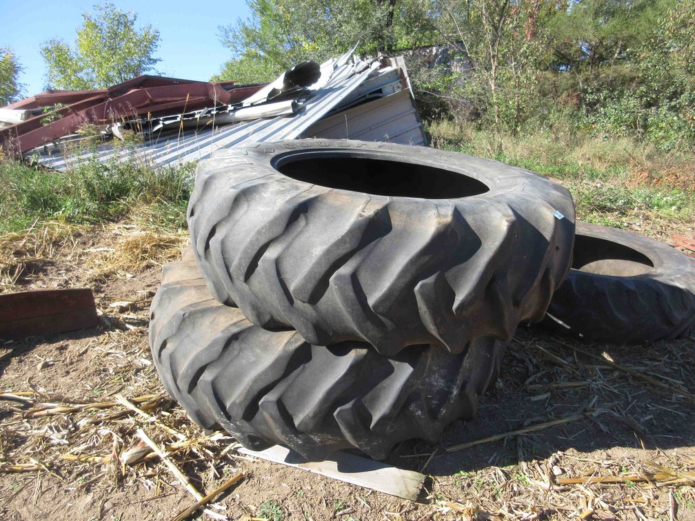(2) Goodyear tractor tires