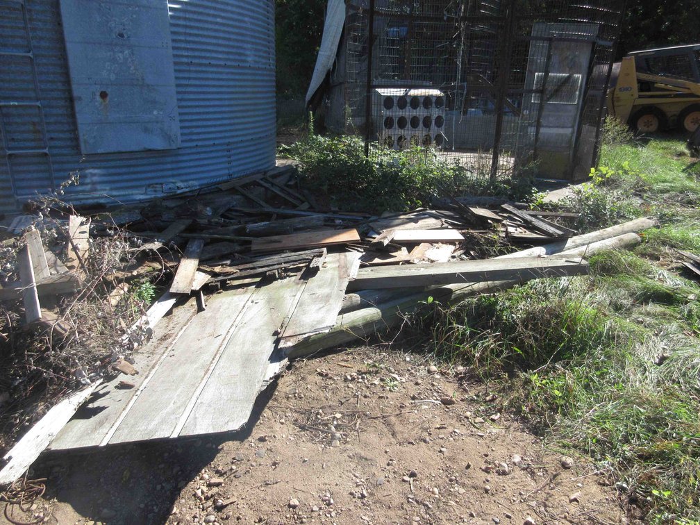 Group of lumber on ground