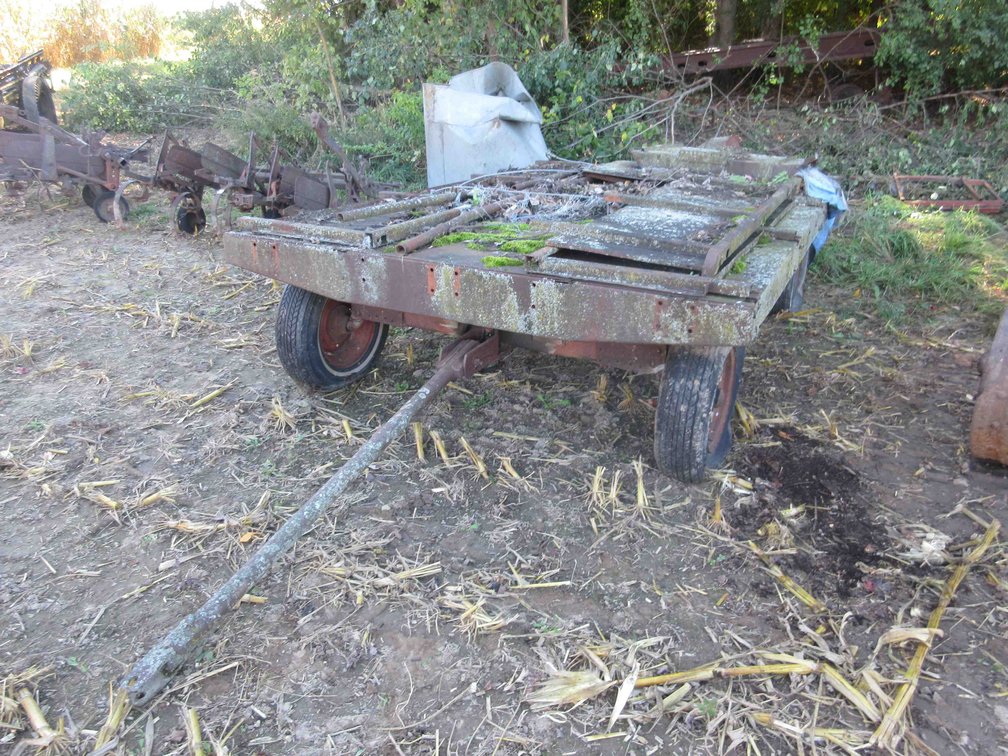 International McCormick running gear with steel dump bed