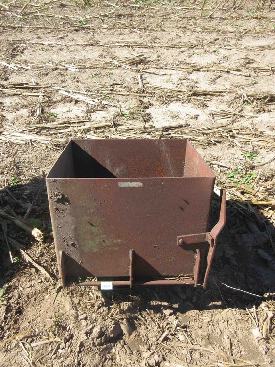 K&M Manufacturing tractor mounted rock bucket