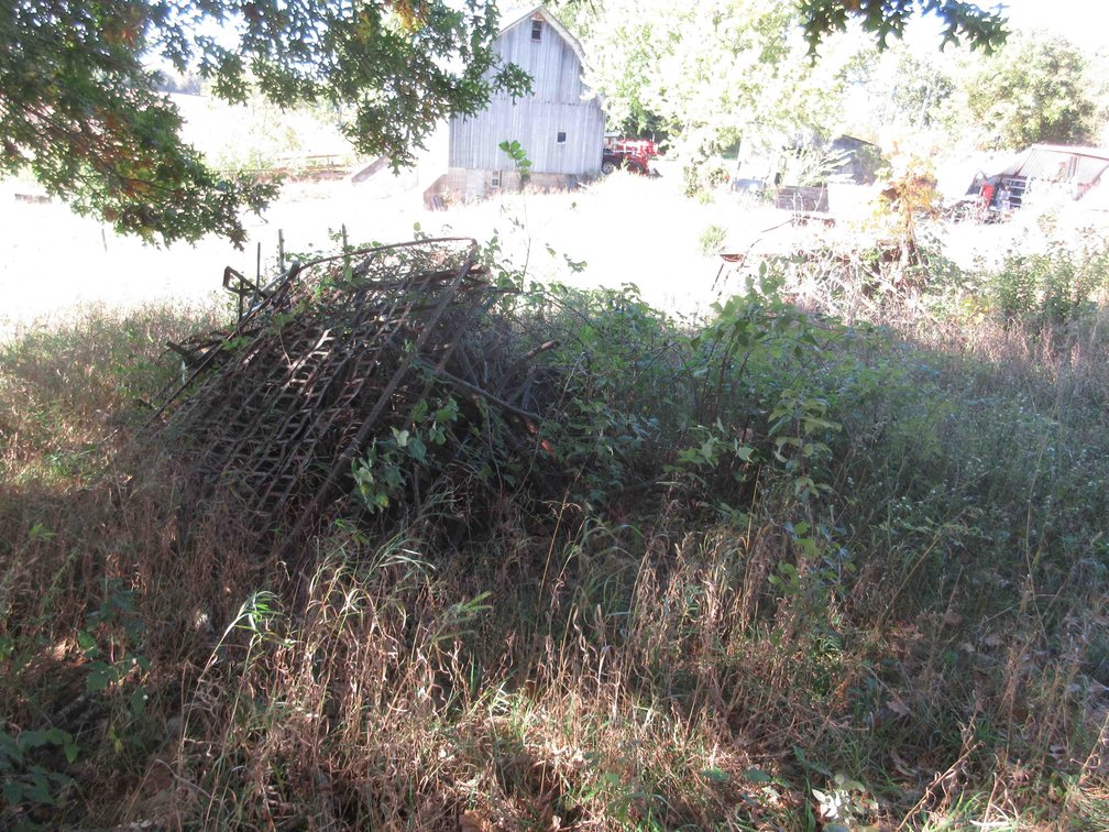 Scrap iron pile
