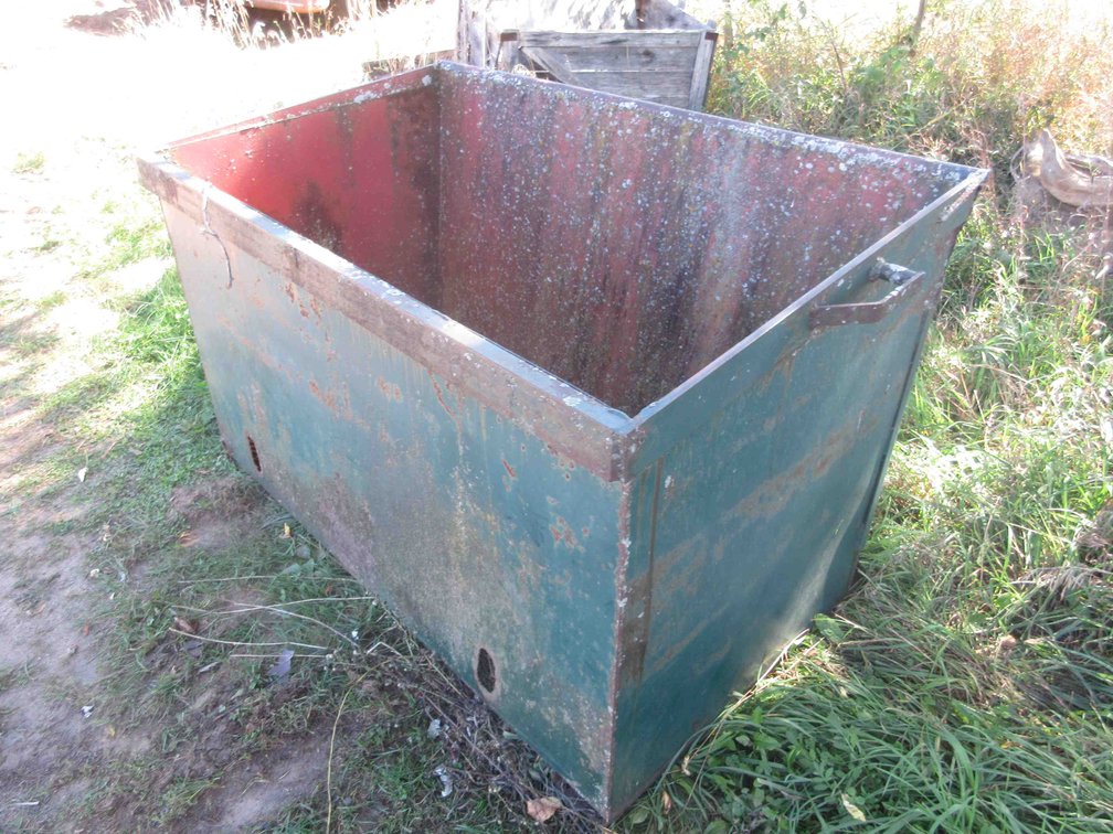 Steel dumpster bin
