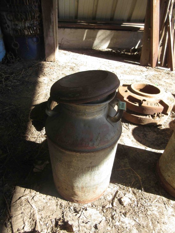 Riverview milk can with lid
