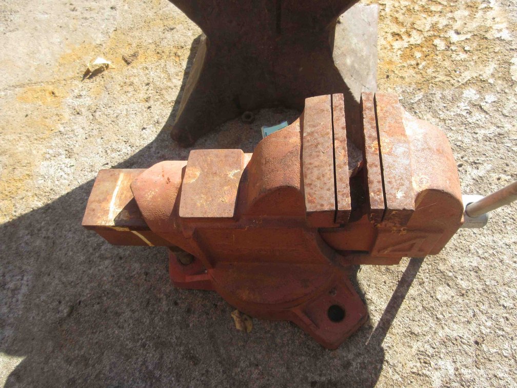 Sears bench vise with anvil back