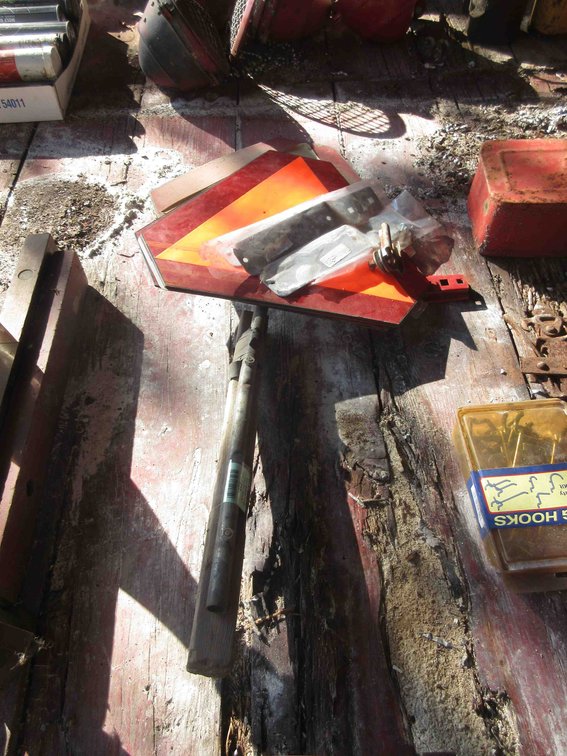 Group of metal and plastic SMV signs