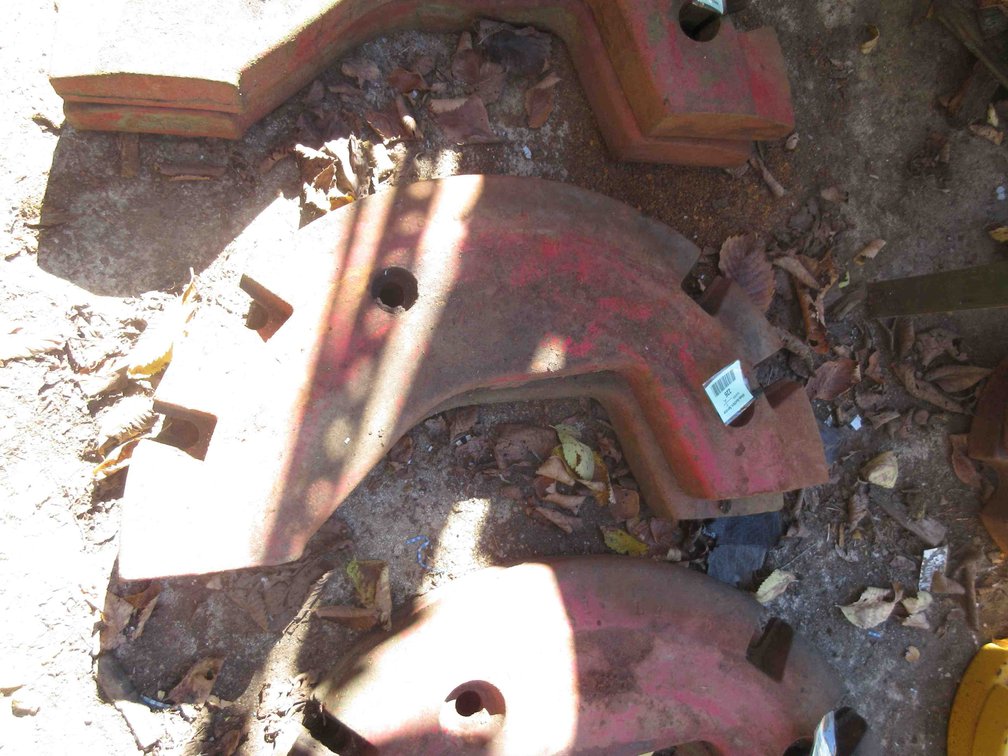 (2) Tractor wheel half weights