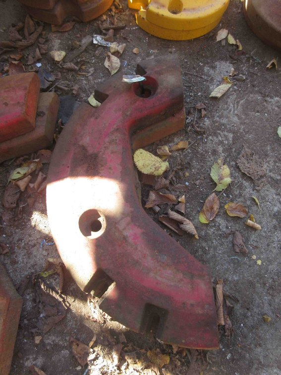 (2) Tractor wheel half weights