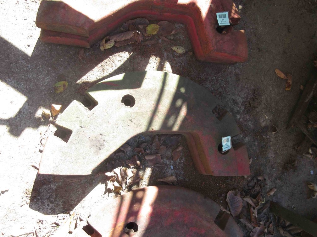 (2) Tractor wheel half weights