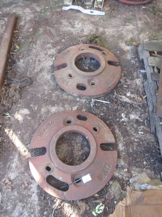 (2) F&H Tractor wheel weights