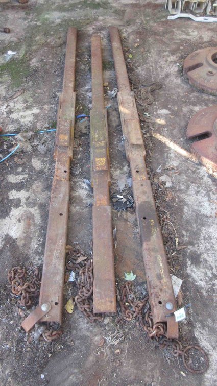 (3) Bucket mount forks