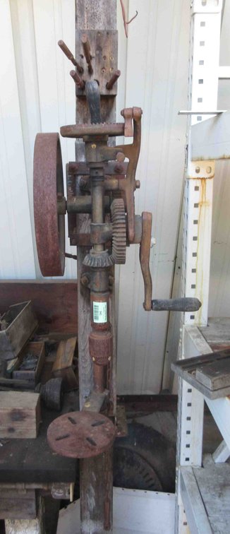 Wall mount drill press