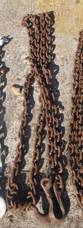 1/2" Steel chain with oversized hooks