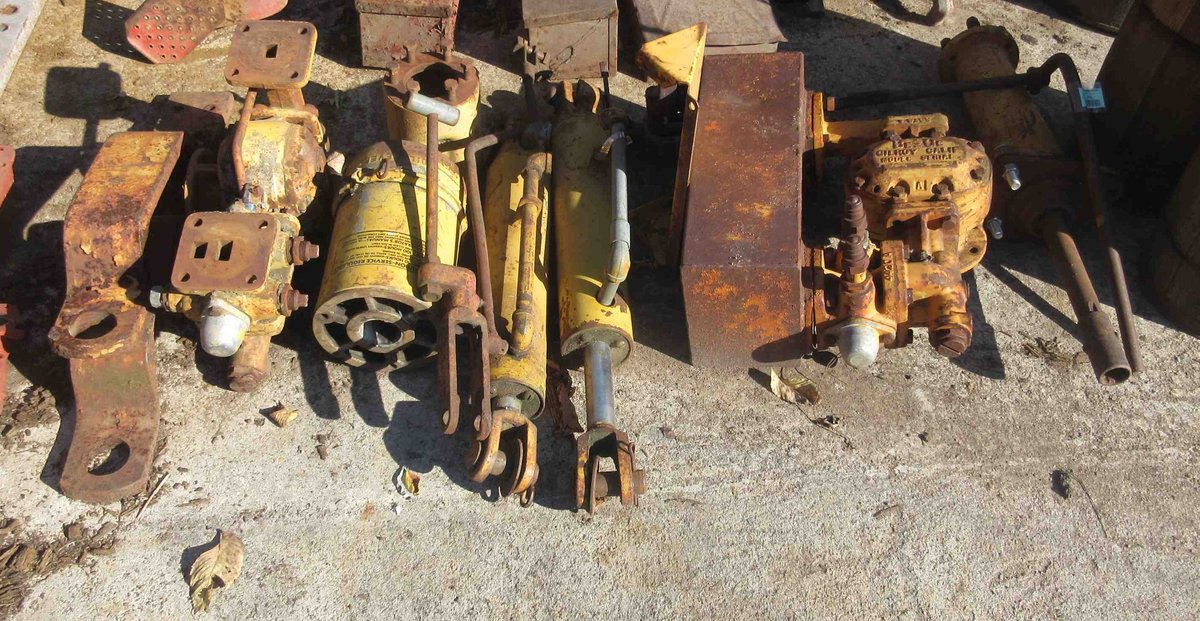 Group of crawler parts