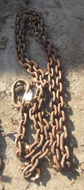 5/8" Steel chain with ring