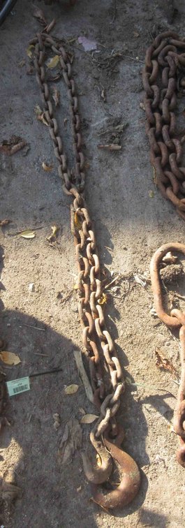 3/8" Steel chain with oversized hooks