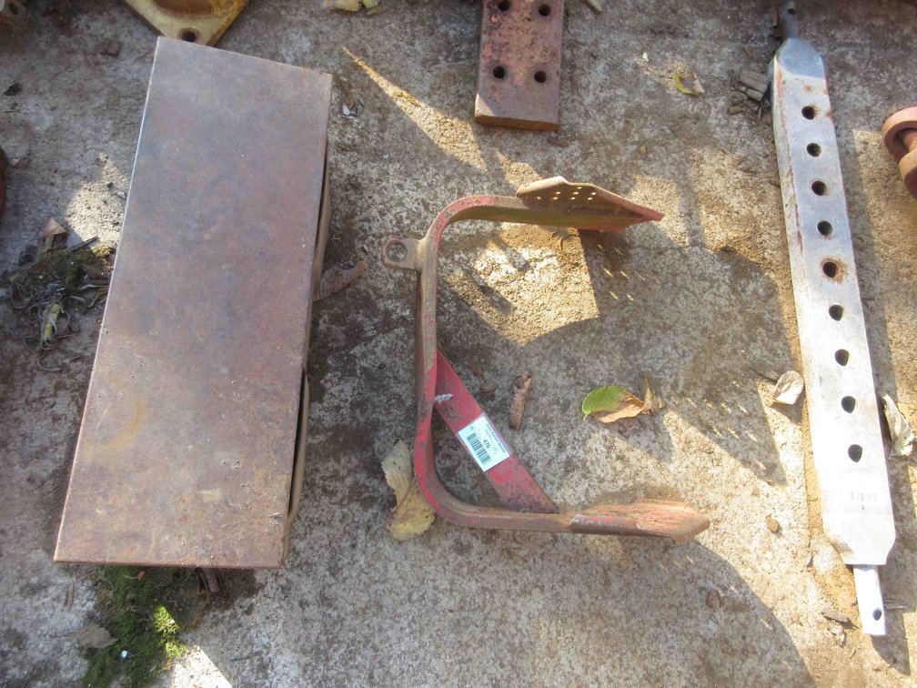 Tractor step and steel tool box