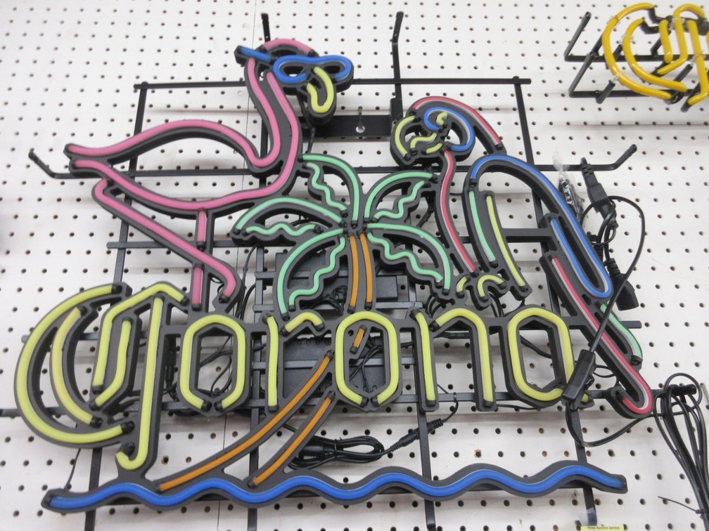 New LED plastic Corona lighted wall sign