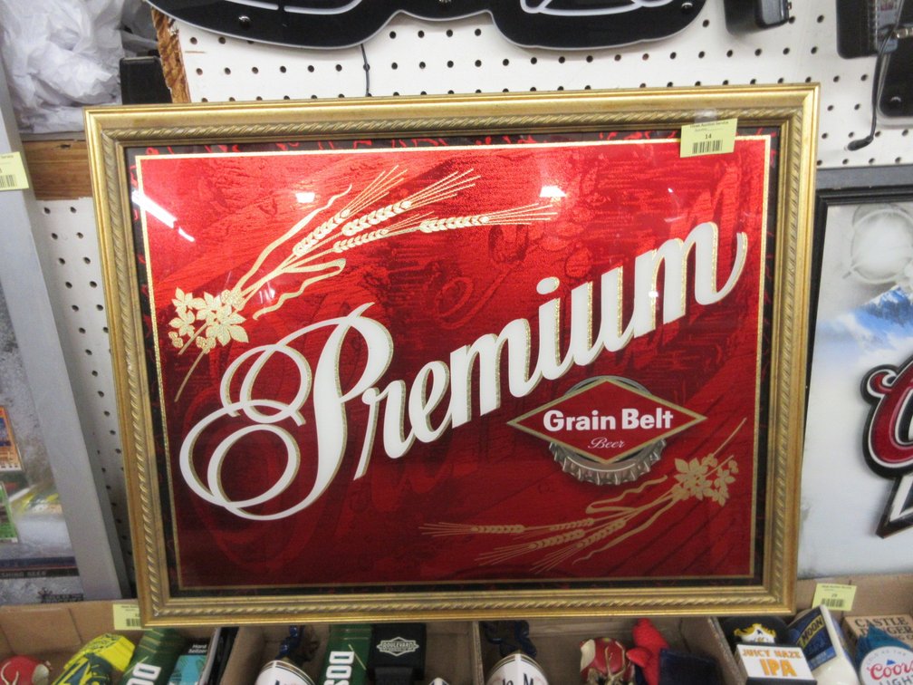 Grain Belt Premium Beer wall sign