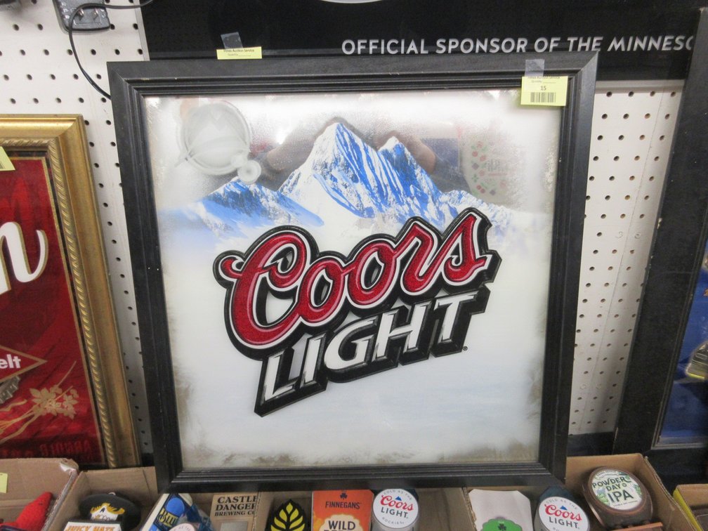 Coors Light wall sign