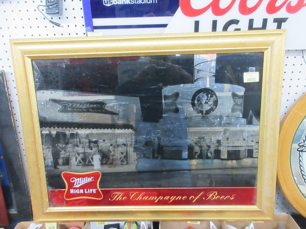Miller High Life mirrored wall hanging