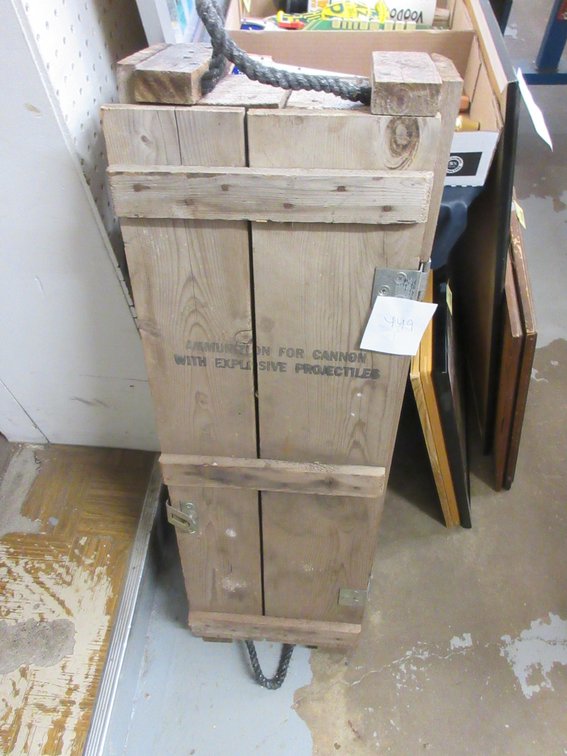 Wood ammunition crate