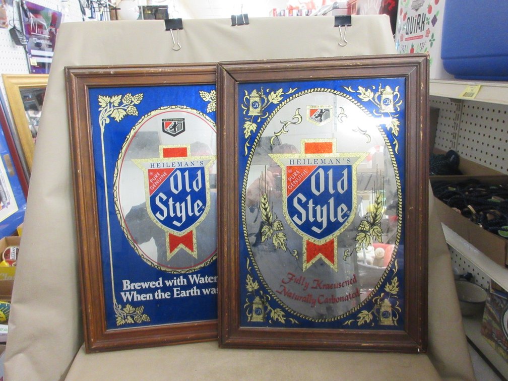 (2) Old Style framed mirrors