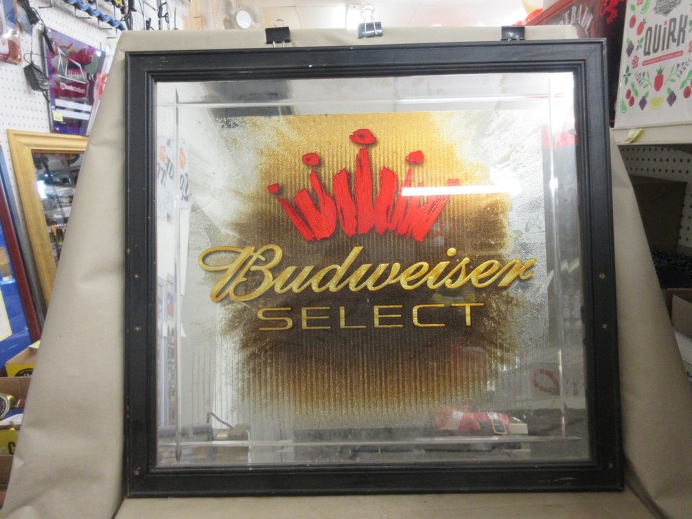 Framed Budweiser Select mirror