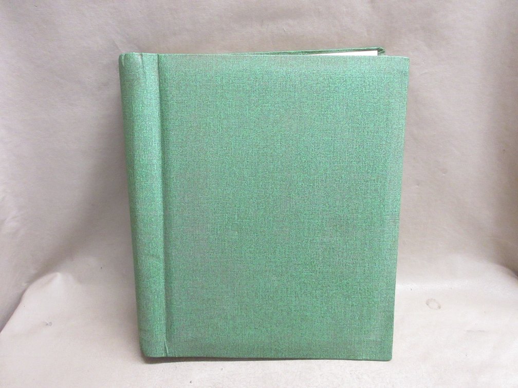 Vintage photo album of railroad paper collectibles